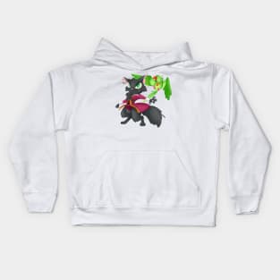 Pirate Cat-tain Kids Hoodie